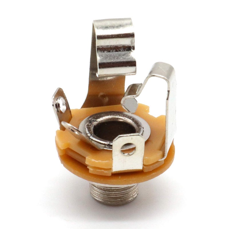 LOCHSOEL 6.35mm (1/4inch) Female Stereo Socket Panel Mount Jacks, Patch Cables, Microphone Connector Adapter 6 Pack-Lageter - Image 2